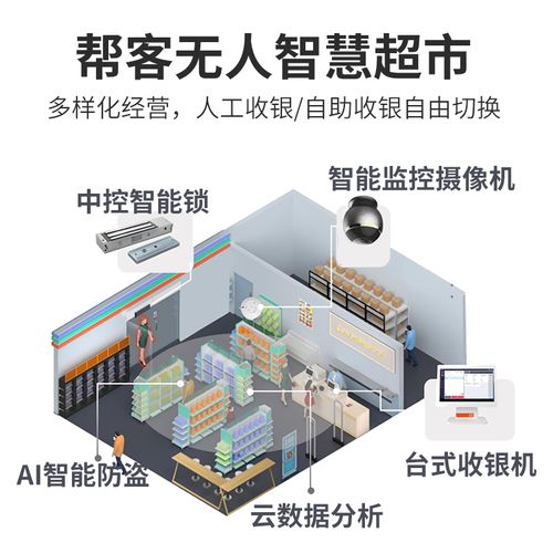無(wú)人超市便利店自助購(gòu)物收銀系統(tǒng)24小時(shí)智能智慧代看店云值守設(shè)備